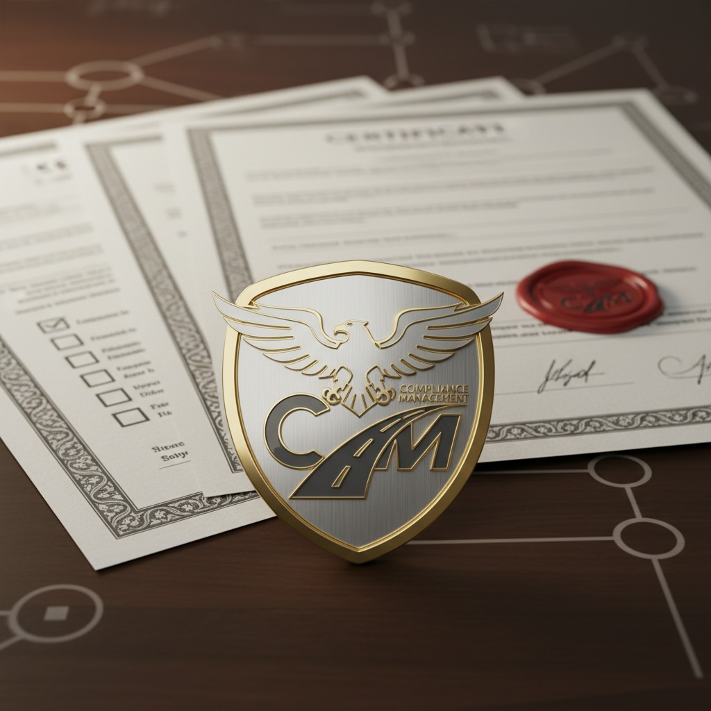 Badge/certificate for compliance management